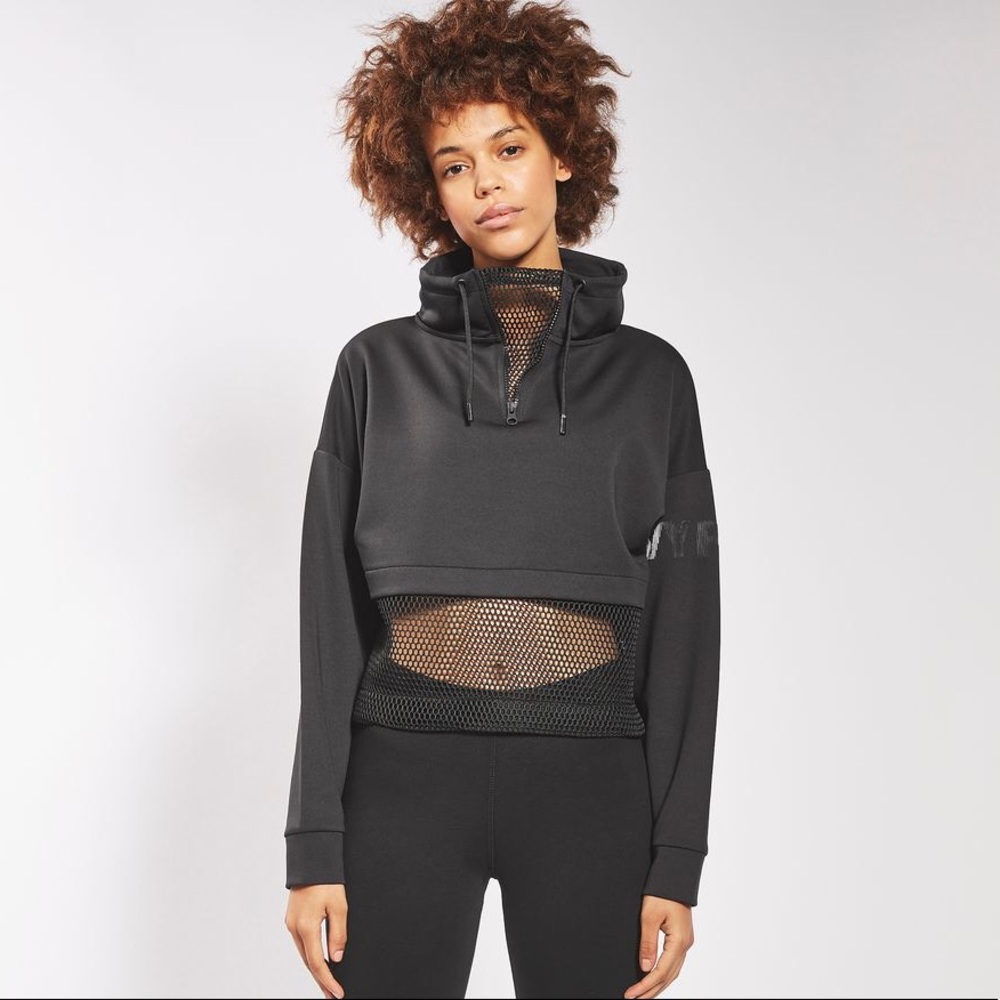 IVY PARK CROP TOP WITH MESH INLAY